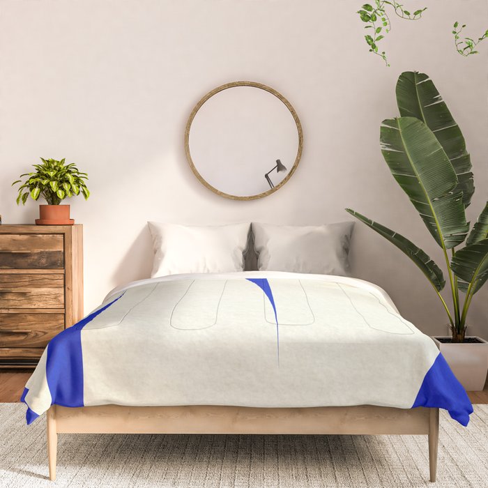 simple abstract shape-blue01 Comforter Gallery Image 3