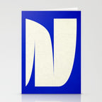 simple abstract shape-blue01 Stationery Card Gallery Image 2