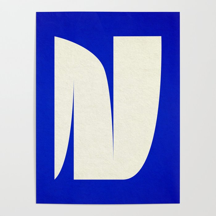 simple abstract shape-blue01 Poster Gallery Image 1