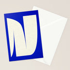 simple abstract shape-blue01 Stationery Card Gallery Image 2