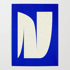 simple abstract shape-blue01 Poster Gallery Image 4