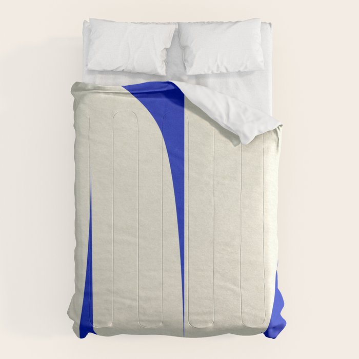 simple abstract shape-blue01 Comforter Gallery Image 6