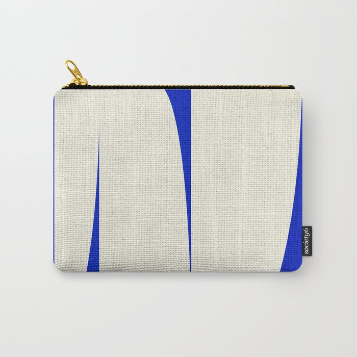 simple abstract shape-blue01 Carry All Pouch Gallery Image 1