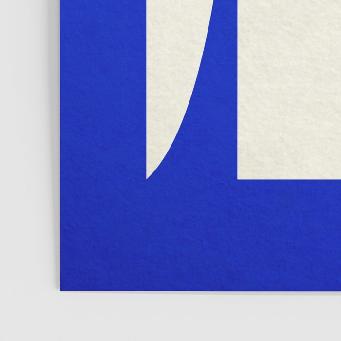 simple abstract shape-blue01 Poster Gallery Image 3