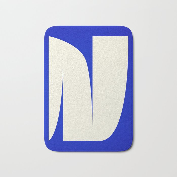 simple abstract shape-blue01 Bath Mat Gallery Image 1
