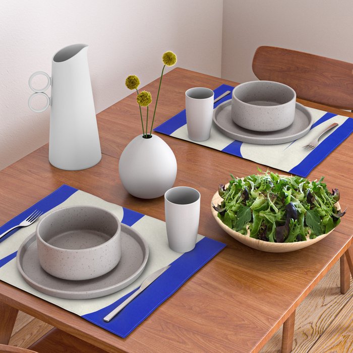 simple abstract shape-blue01 Placemat Gallery Image 2