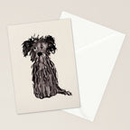 A scruffy little dog watercolor painting  Stationery Card Gallery Image 2