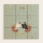 Gemini Zodiac Series Wood Wall Art Gallery Image 1