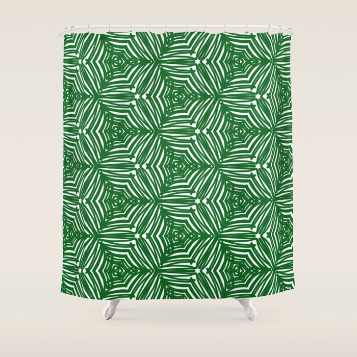 Love green 01 Shower Curtain Gallery Image 1