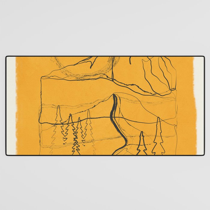 Minimalist Mountains 3 Desk Mat Gallery Image 3