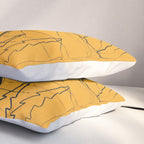 Minimalist Mountains 3 Pillow Sham Gallery Image 3