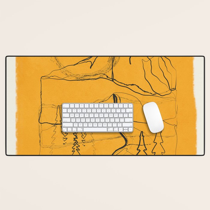 Minimalist Mountains 3 Desk Mat Gallery Image 1