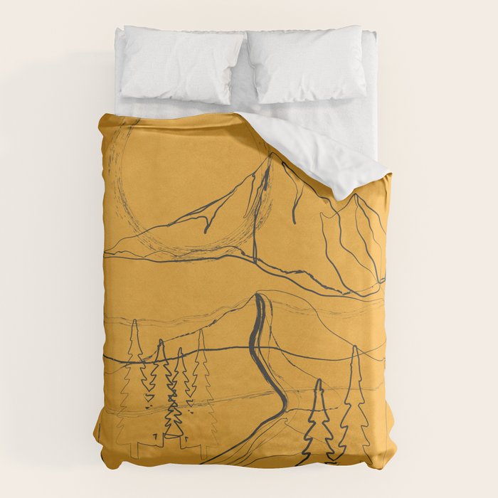 Minimalist Mountains 3 Duvet Cover Gallery Image 6