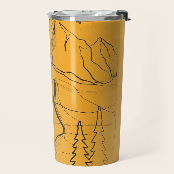 Minimalist Mountains 3 Travel Mug Gallery Image 2