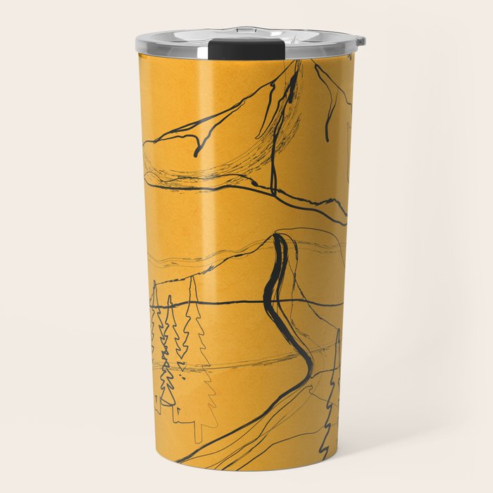 Minimalist Mountains 3 Travel Mug Gallery Image 1