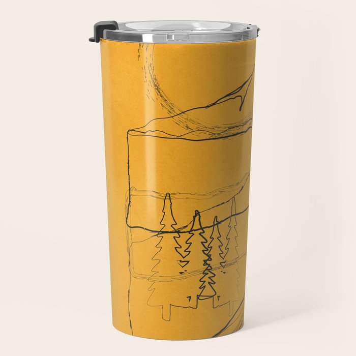 Minimalist Mountains 3 Travel Mug Gallery Image 3