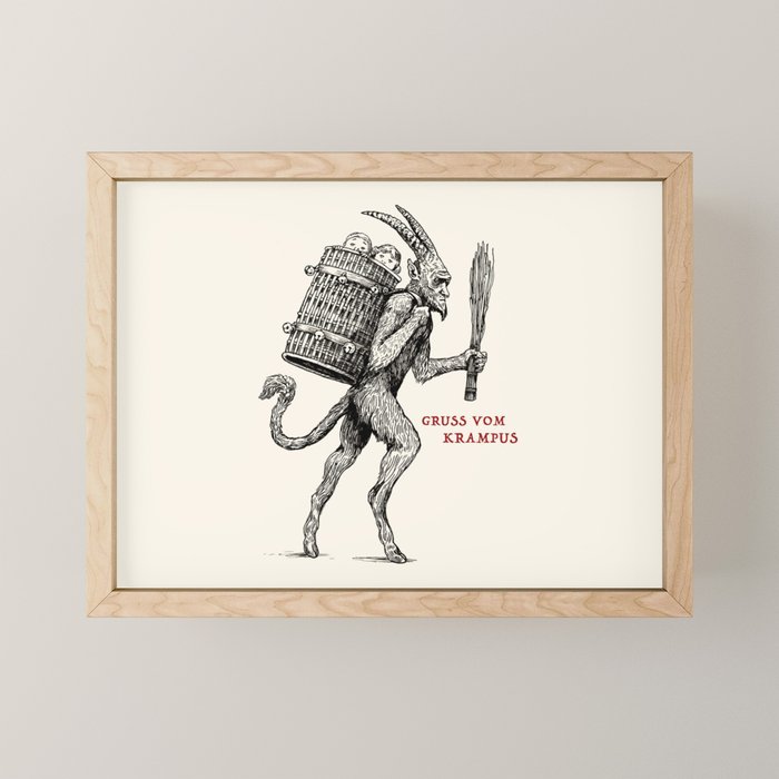 Gruss vom Krampus Mini Art Print Gallery Image 1