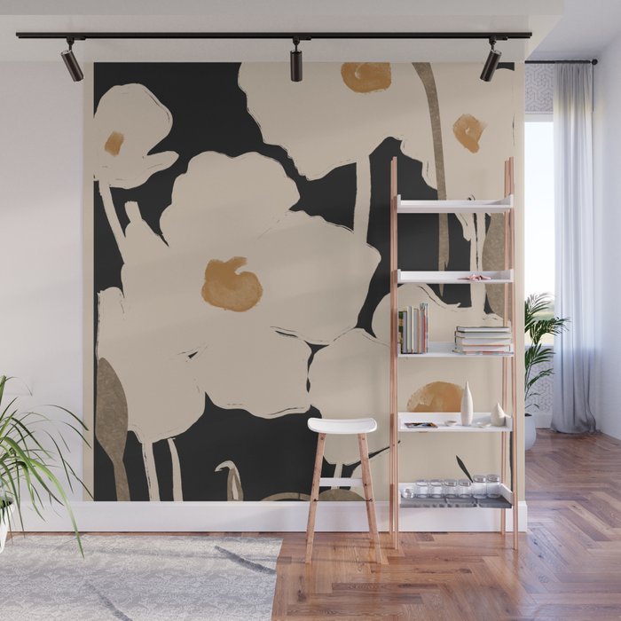 Abstract Flowers 2 Wall Mural Gallery Image 1