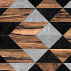 Urban Tribal Pattern No.10 - Aztec - Concrete and Wood Coffee Mug Gallery Image 2
