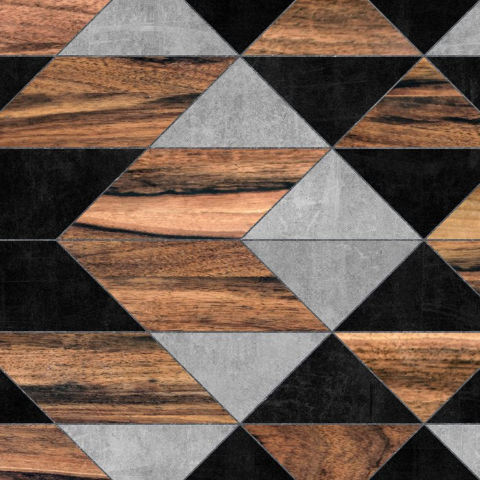 Urban Tribal Pattern No.10 - Aztec - Concrete and Wood Coffee Mug Gallery Image 2