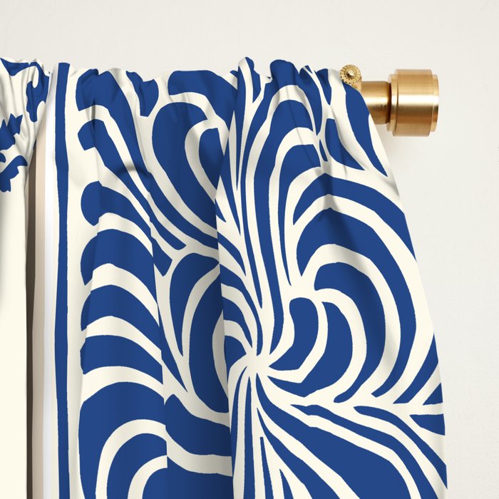 Blue Ceramic Tiles Window Curtain Gallery Image 2