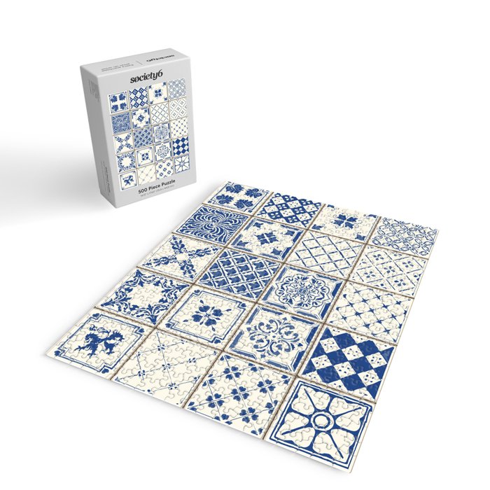 Blue Ceramic Tiles Jigsaw Puzzle Gallery Image 2