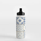 Blue Ceramic Tiles Water Bottle Gallery Image 2