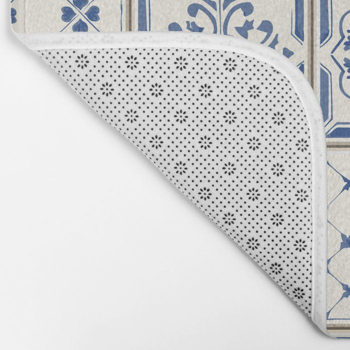 Blue Ceramic Tiles Bath Mat Gallery Image 2