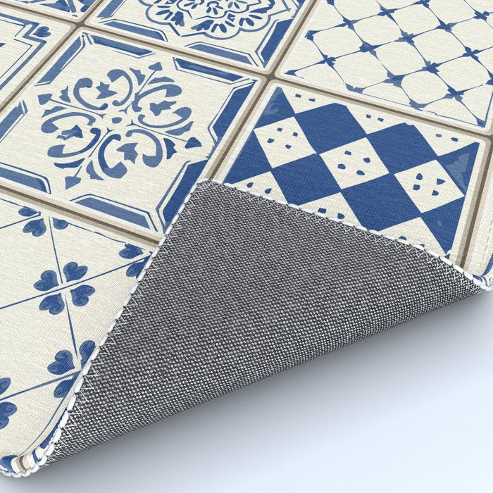 Blue Ceramic Tiles Rug Gallery Image 4