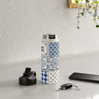 Blue Ceramic Tiles Water Bottle Gallery Image 5