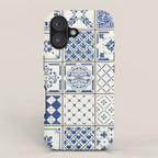 Blue Ceramic Tiles iPhone Case Gallery Image 1