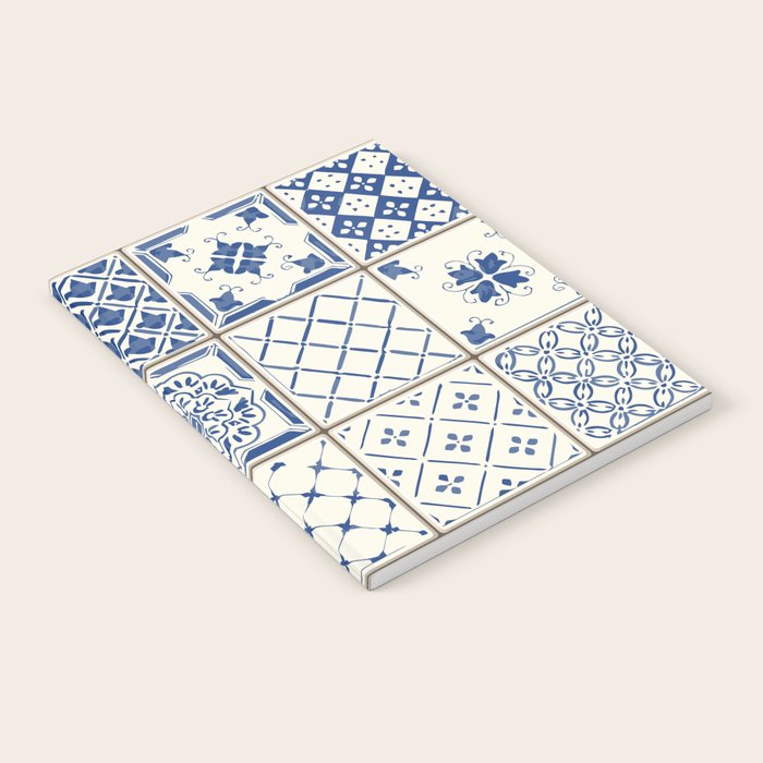 Blue Ceramic Tiles Notebook Gallery Image 1