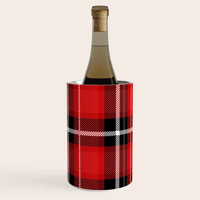 Red + Black Plaid Wine Chiller Gallery Image 3