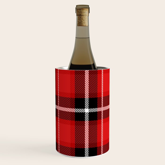 Red + Black Plaid Wine Chiller Gallery Image 2