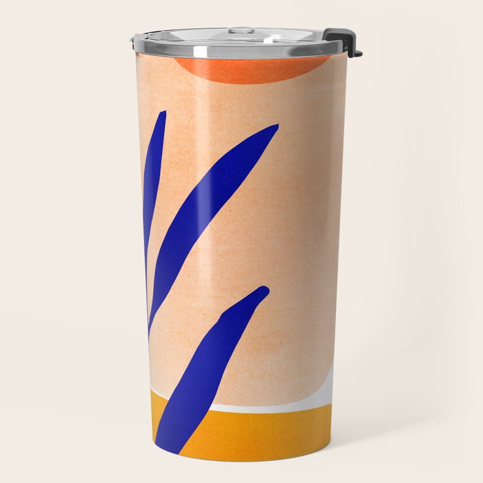 Golden Afternoon Abstract Landscape Travel Mug Gallery Image 2