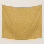 boho hexagon stripes - mustard Wall Tapestry Gallery Image 4