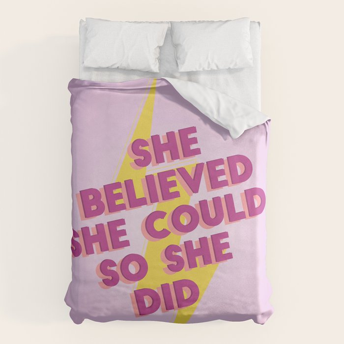 she believed she could Duvet Cover Gallery Image 6