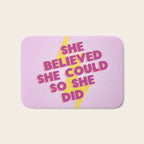 she believed she could Bath Mat Gallery Image 1