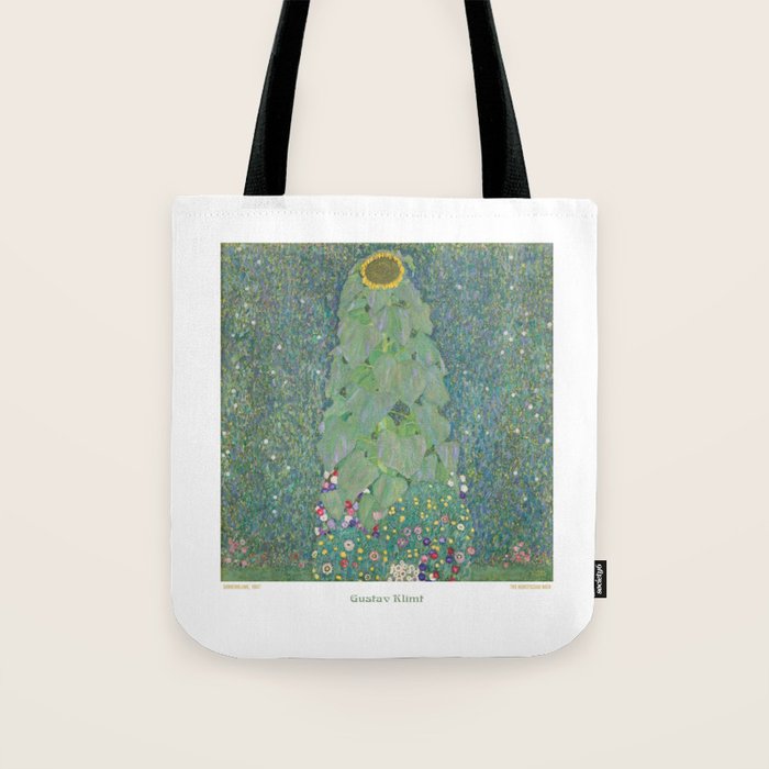 Sunflower (Sonnenblume) by Gustav Klimt Tote Bag Gallery Image 1