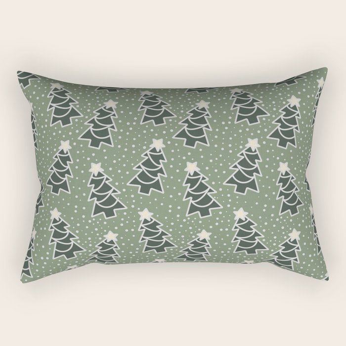 Snow Place Like Home for the Holidays Rectangular Pillow Gallery Image 1