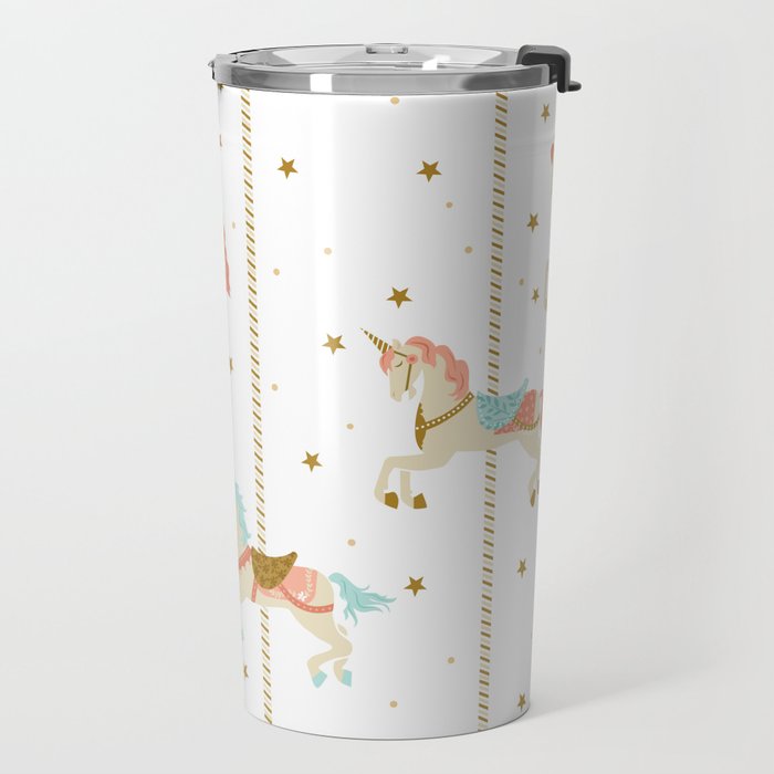 Carousel Horses Travel Mug Gallery Image 2