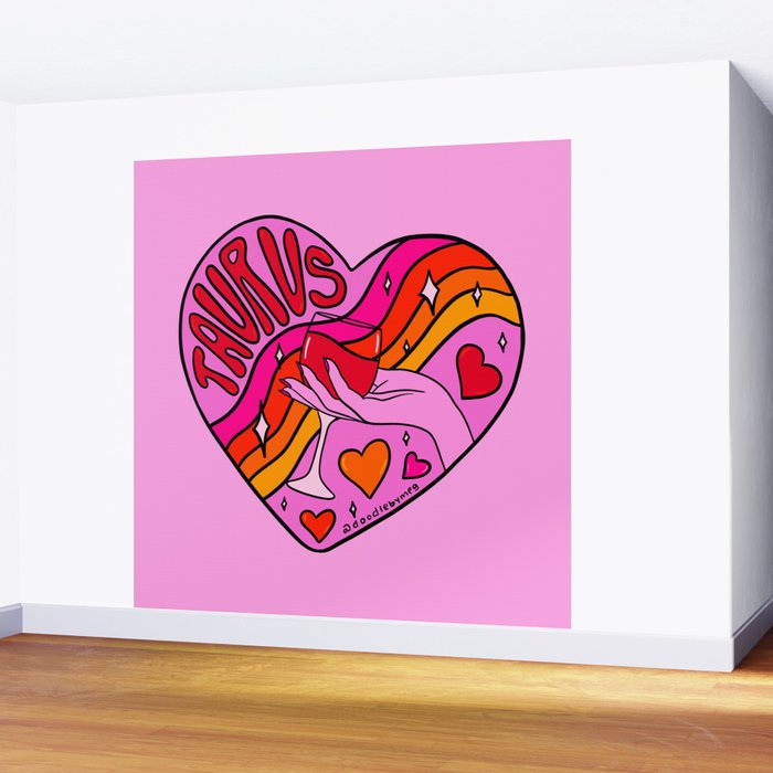 Taurus Valentine Wall Mural Gallery Image 2