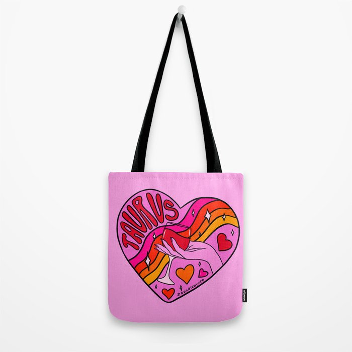 Taurus Valentine Tote Bag Gallery Image 2