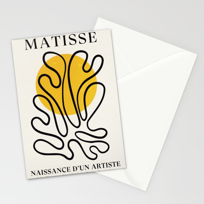 Sun Leaf: Matisse Edition | Mid Century Series Stationery Card Gallery Image 2
