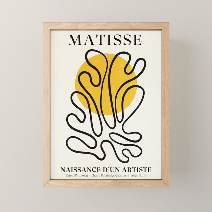 Sun Leaf: Matisse Edition | Mid Century Series Mini Art Print Gallery Image 1