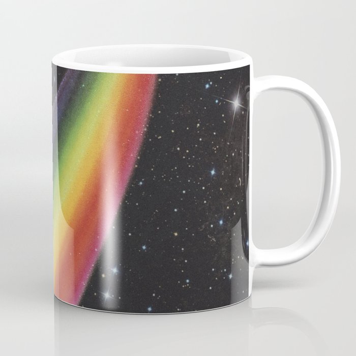 Retro Cosmic Rainbow Roller Skating Coffee Mug Gallery Image 1