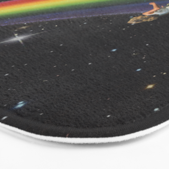 Retro Cosmic Rainbow Roller Skating Bath Mat Gallery Image 3