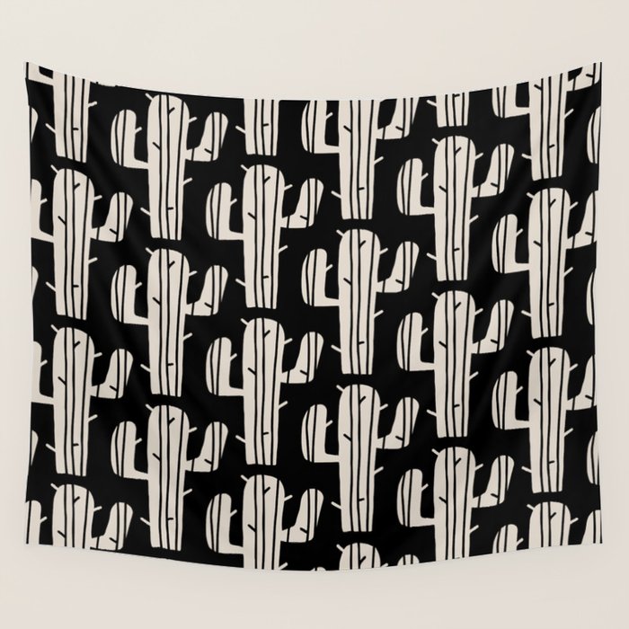 Desert Cactus Pattern 861 Wall Tapestry Gallery Image 4