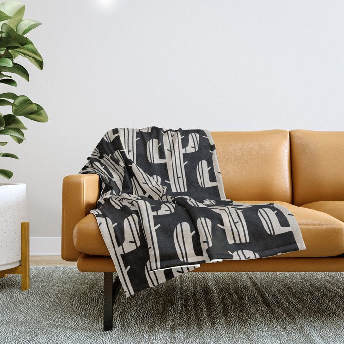 Desert Cactus Pattern 861 Throw Blanket Gallery Image 1