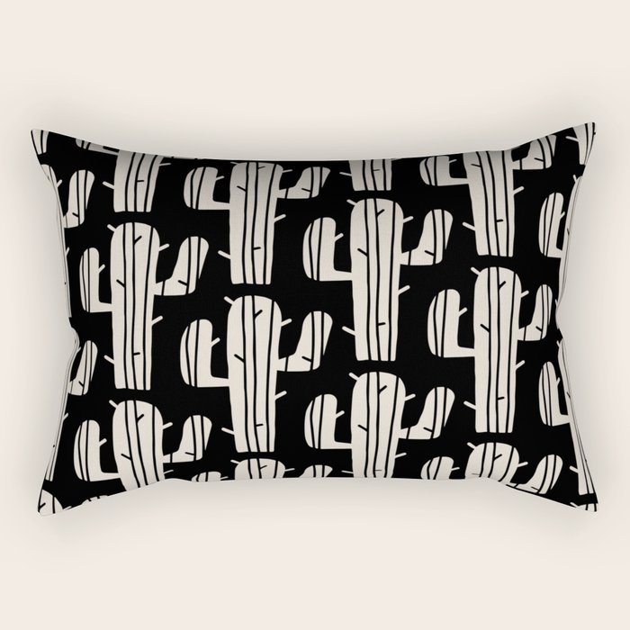 Desert Cactus Pattern 861 Rectangular Pillow Gallery Image 2